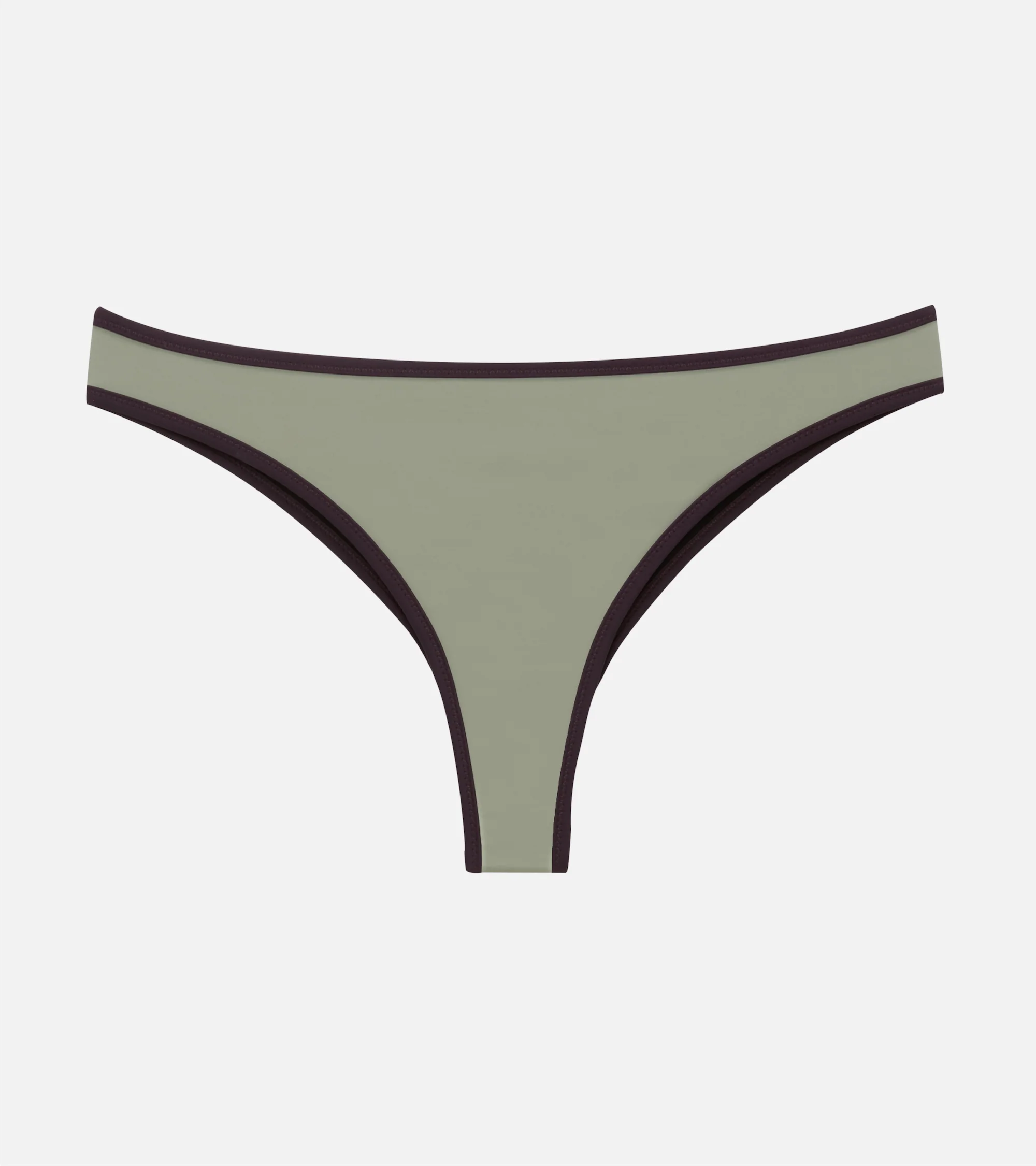 Menstruatiezwemkleding - Brazilian - Bodem - Olijfgroen - Image 4